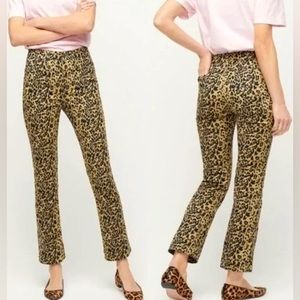 J.Crew Leopard Print Kickout Jeans